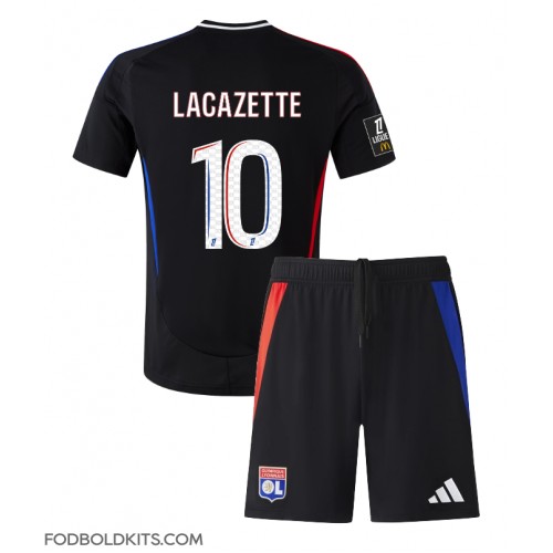 Olympique Lyonnais Alexandre Lacazette #10 Udebanesæt Børn 2024-25 Kortærmet (+ Korte bukser)